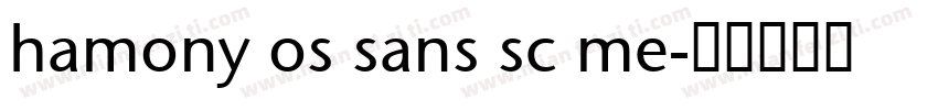 hamony os sans sc me字体转换